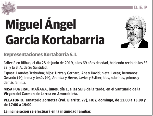 Miguel Angel Garcia Kortabarria