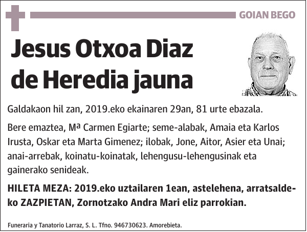 Jesus Otxoa Diaz de Heredia