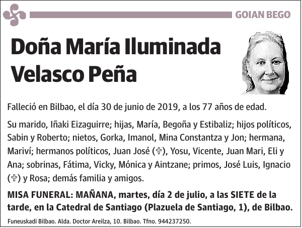 María Iluminada Velasco Peña