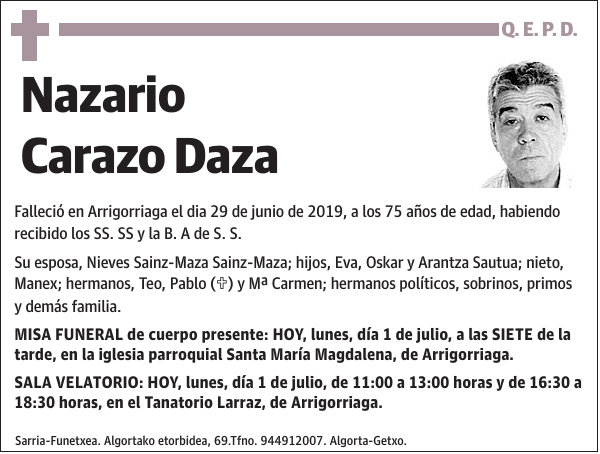 Nazario Carazo Daza