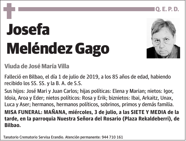 Josefa Meléndez Gago