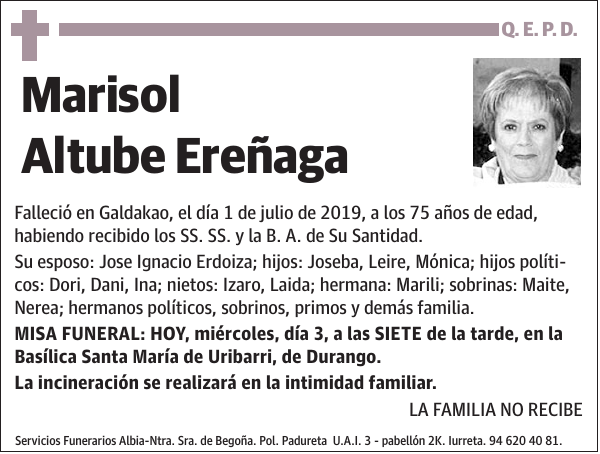 Marisol Altube Ereñaga