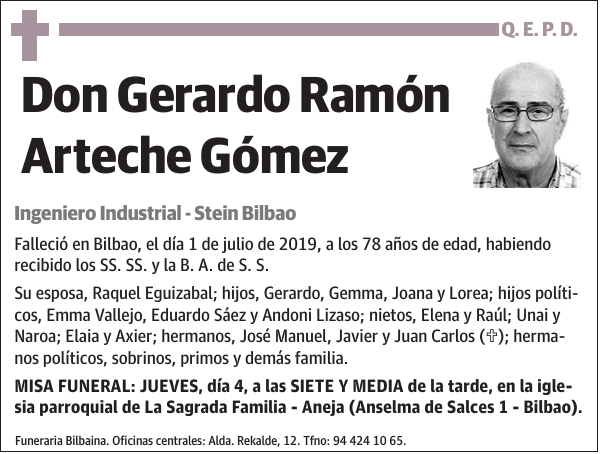 Gerardo Ramón Arteche Gómez