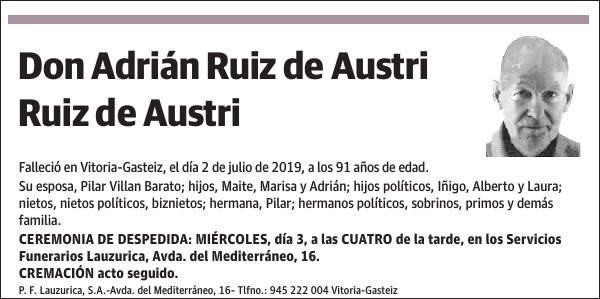 Adrián Ruiz de Austri Ruiz de Austri