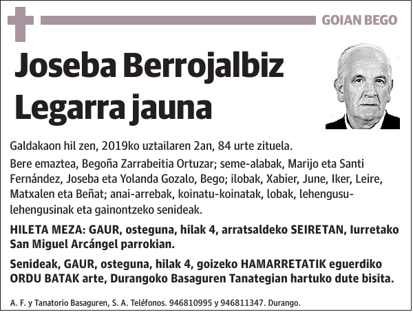 Joseba Berrojalbiz Legarra