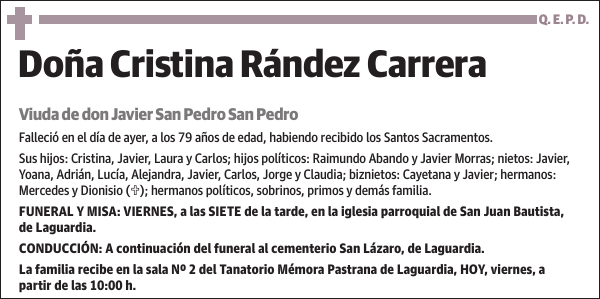 Cristina Rández Carrera