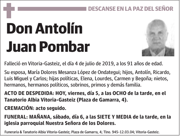 Antolín Juan Pombar