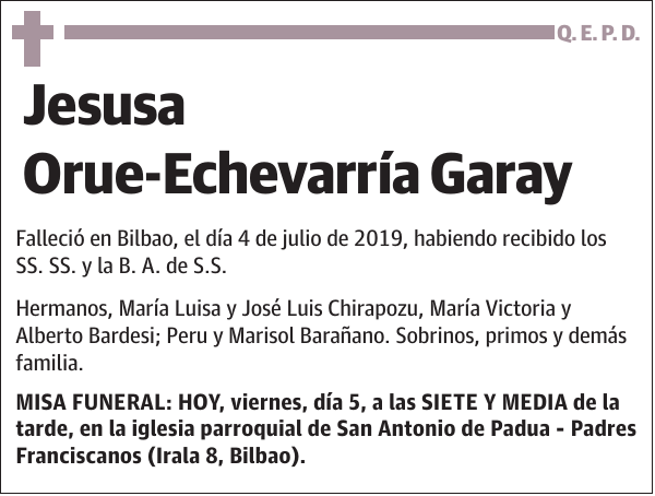 Jesusa Orue-Echevarría Garay