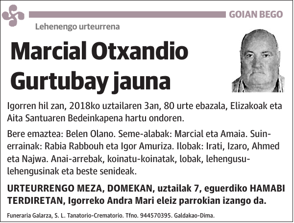 Marcial Otxandio Gurtubay