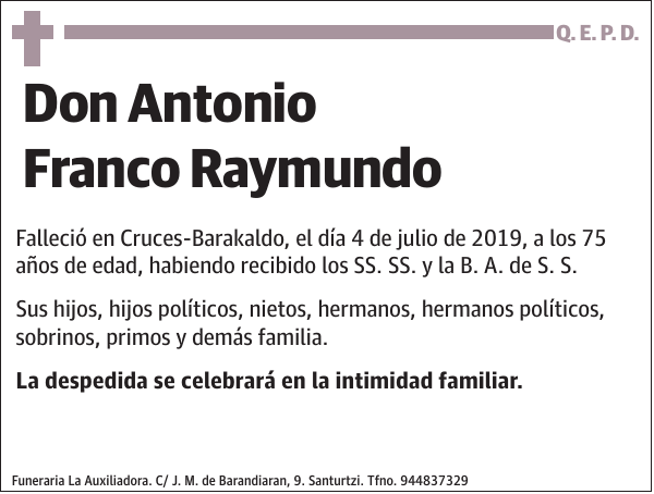 Antonio Franco Raymundo