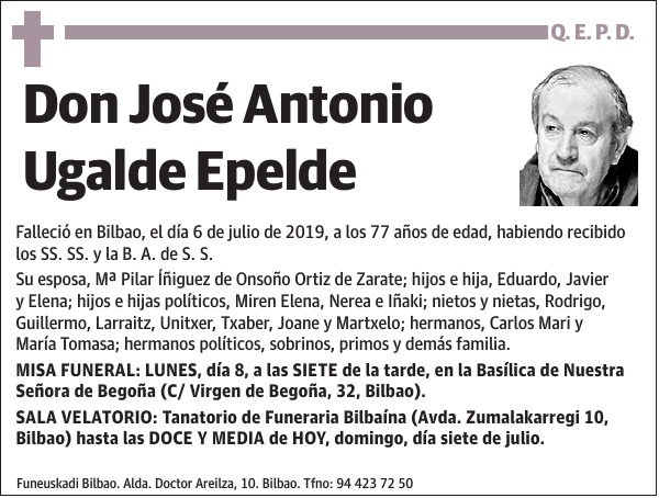 José Antonio Ugalde Epelde