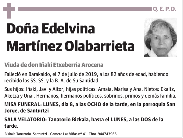 Edelvina Martínez Olabarrieta