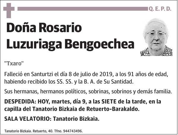 Rosario Luzuriaga Bengoechea