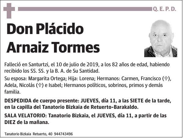 Plácido Arnaiz Tormes