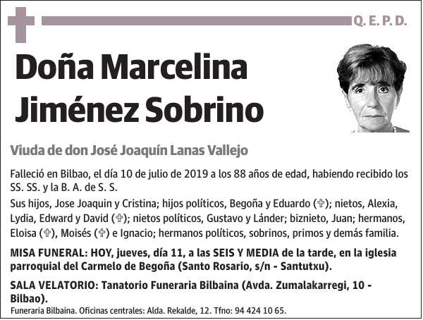 Marcelina Jiménez Sobrino