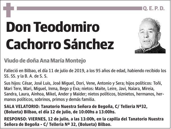 Teodomiro Cachorro Sánchez