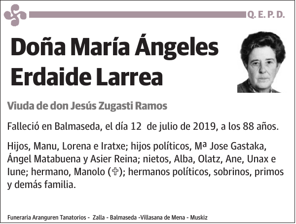 María Ángeles Erdaide Larrea