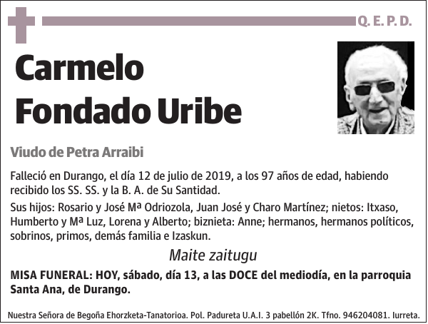 Carmelo Fondado Uribe