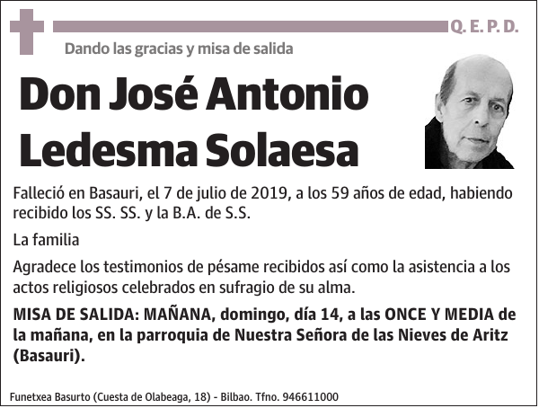 José Antonio Ledesma Solaesa