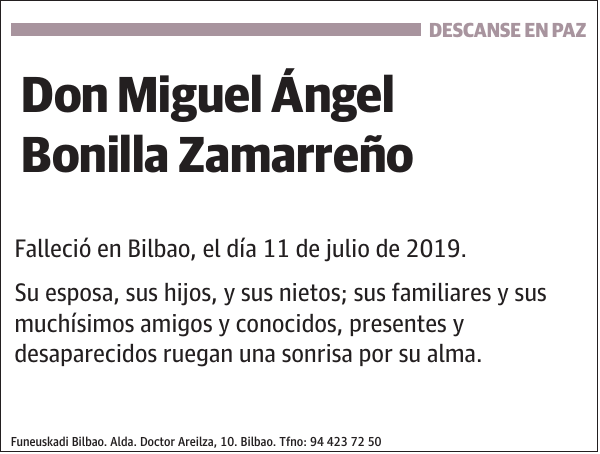 Miguel Ángel Bonilla Zamarreño