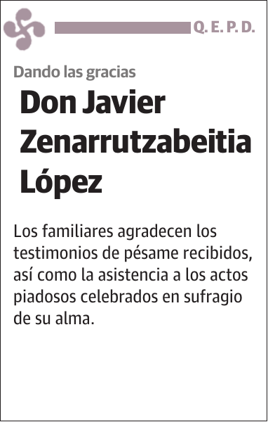 Javier Zenarrutzabeitia López