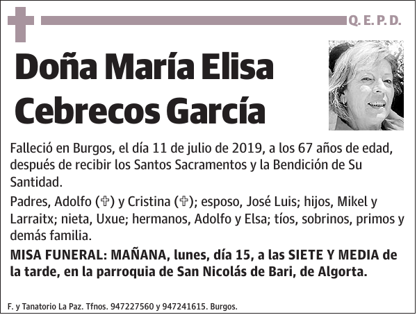 María Elisa Cebrecos García