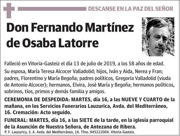 Fernando Martínez de Osaba Latorre