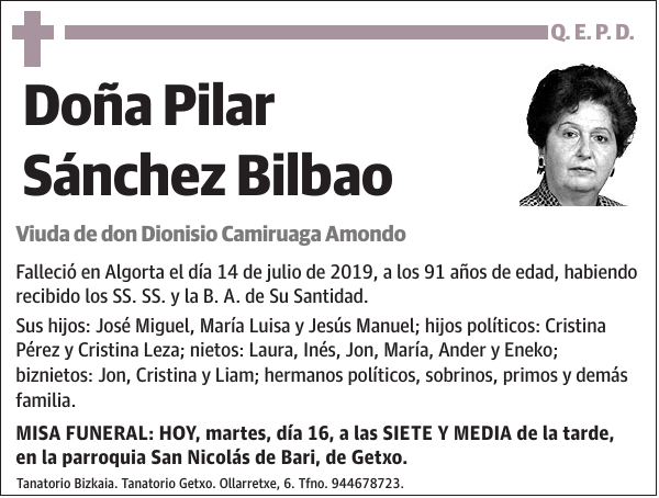 Pilar Sánchez Bilbao