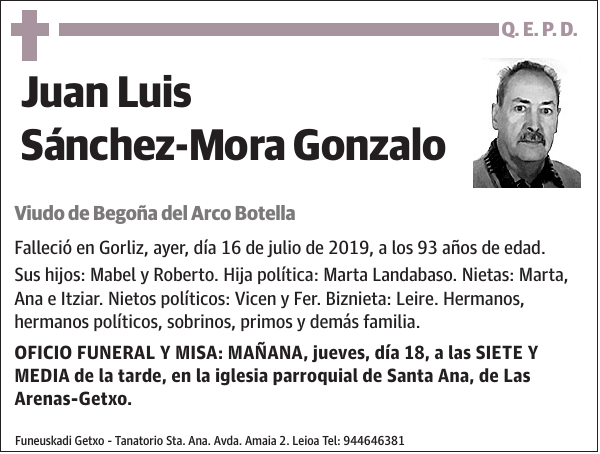 Juan Luis Sánchez-Mora Gonzalo