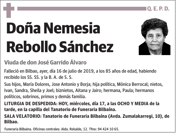 Nemesia Rebollo Sánchez