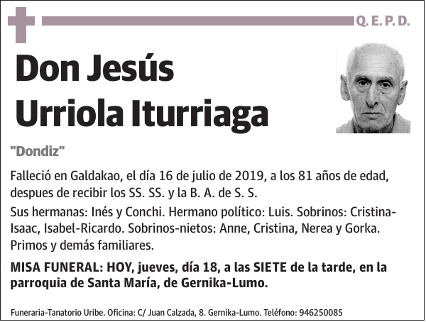 Jesús Urriola Iturriaga 'Dondiz'