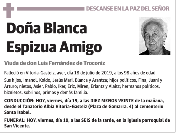 Blanca Espizua Amigo