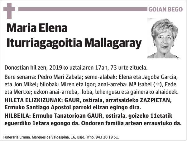 Maria Elena Iturriagagoitia Mallagaray