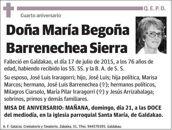 María Begoña Barrenechea Sierra