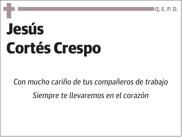 Jesús Cortés Crespo