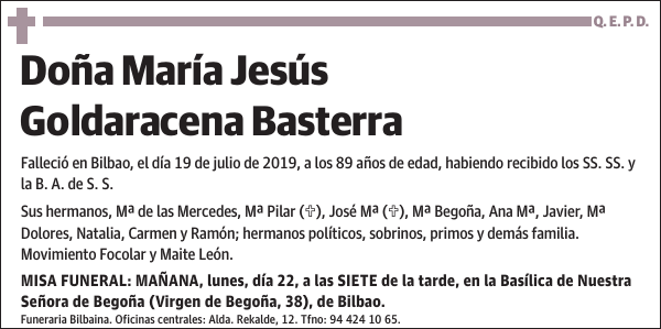 María Jesús Goldaracena Basterra