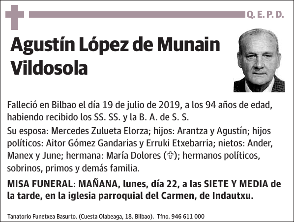 Agustín López de Munain Vildosola