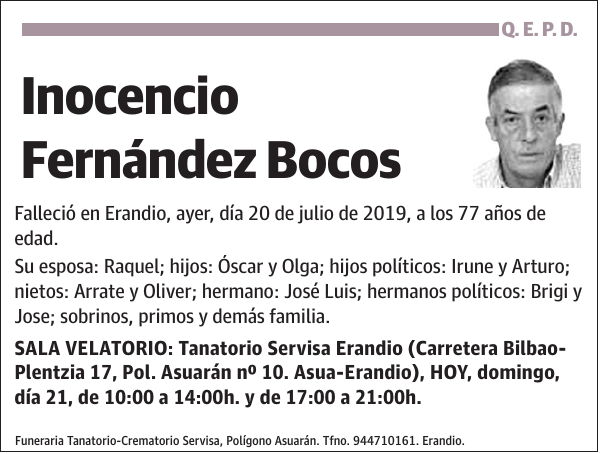 Inocencio Fernández Bocos