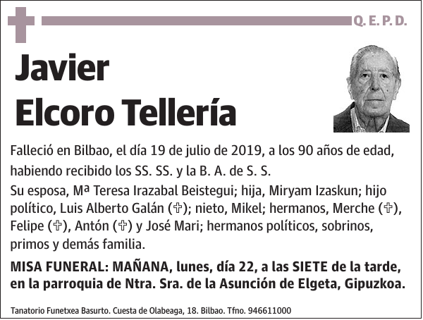 Javier Elcoro Tellería