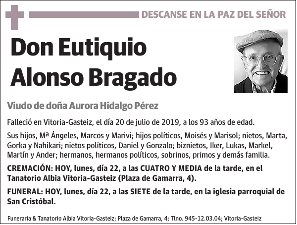 Eutiquio Alonso Bragado