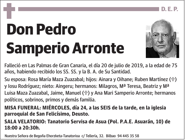 Pedro Samperio Arronte