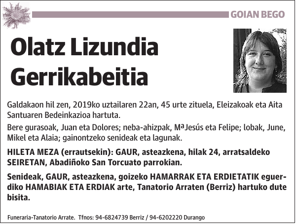 Olatz Lizundia Gerrikabeitia