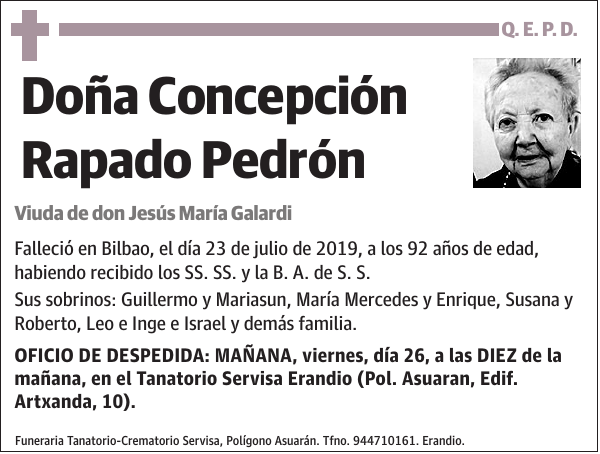 Concepción Rapado Pedrón