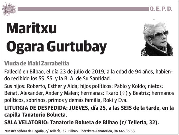 Maritxu Ogara Gurtubay