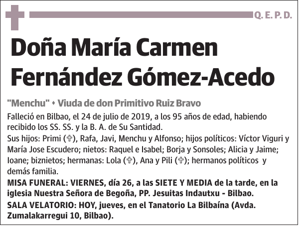 María Carmen Fernández Gómez-Acedo