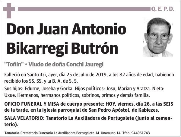 Juan Antonio Bikarregi Butrón