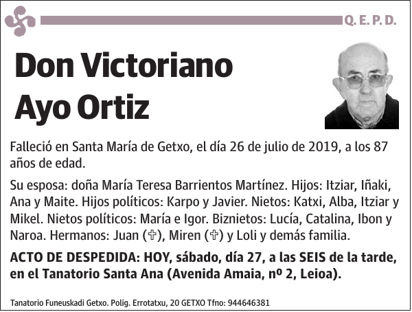 Victoriano Ayo Ortiz