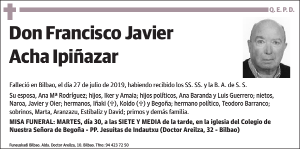 Francisco Javier Acha Ipiñazar