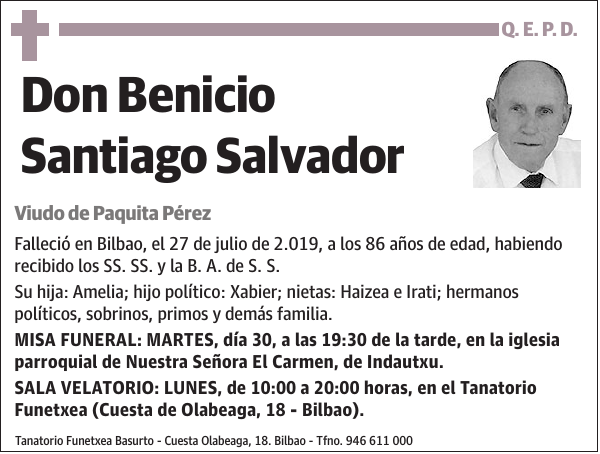 Benicio Santiago Salvador