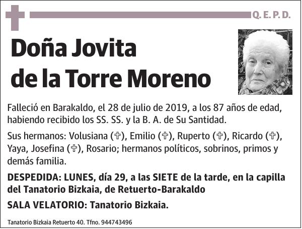 Jovita de la Torre Moreno